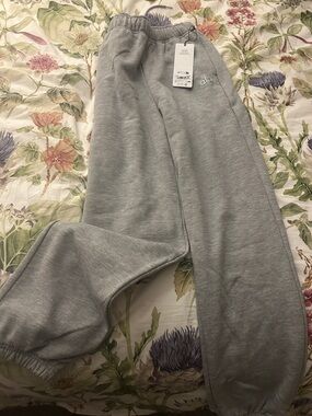 ALO Yoga Heather Gray Cozy Sweatpants